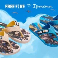 Garena lança linha de chinelos de Free Fire em parceria com a Ipanema