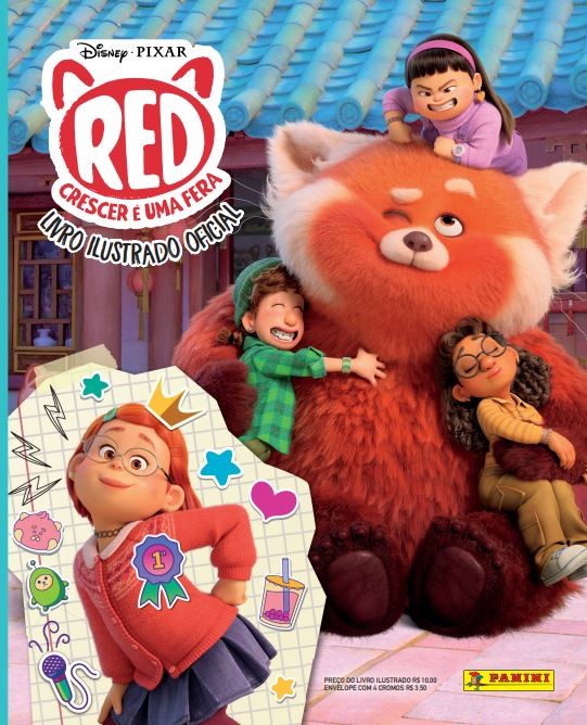 You are currently viewing Nova animação da Pixar, Red: Crescer é uma Fera!, ganha álbum de figurinhas da Panini