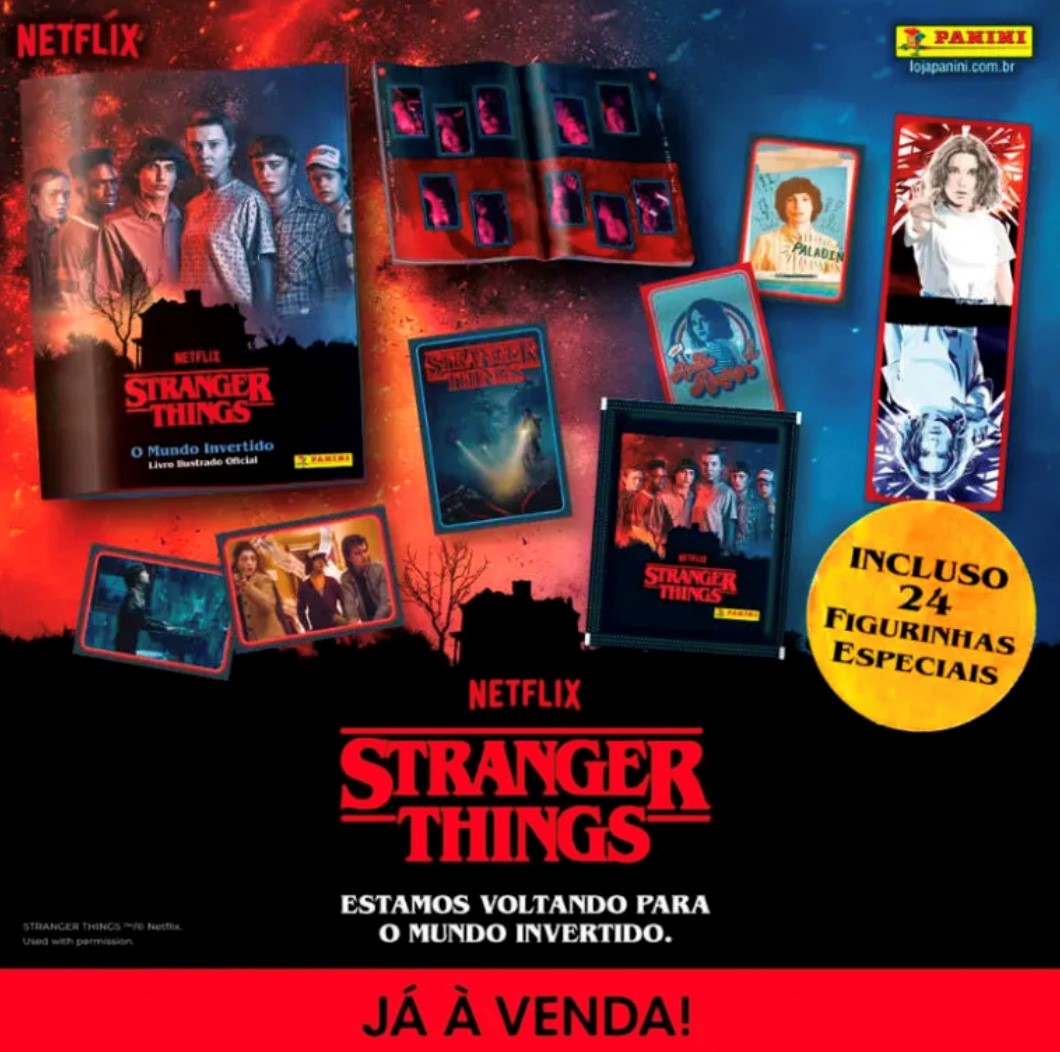 You are currently viewing Fãs de “Stranger Things” ganham álbum da Panini com pacotinhos a R$ 3,50