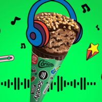 Cornetto e Spotify fazem collab com sorvete exclusivo