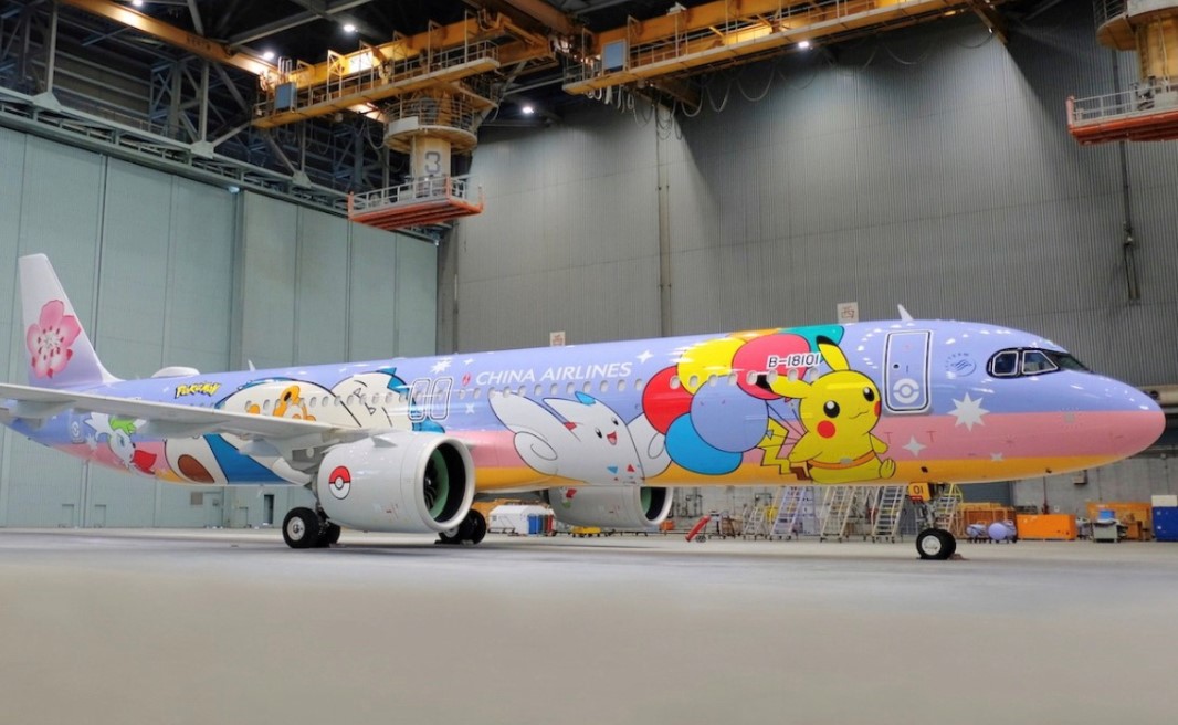 You are currently viewing China Airlines apresenta seu novo Airbus A321neo ‘Pokémon Jet’