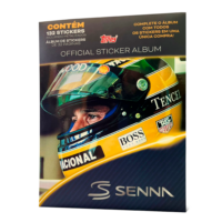Marca Senna e Topps lançam álbum de figurinhas e apresentam novos cards exclusivos